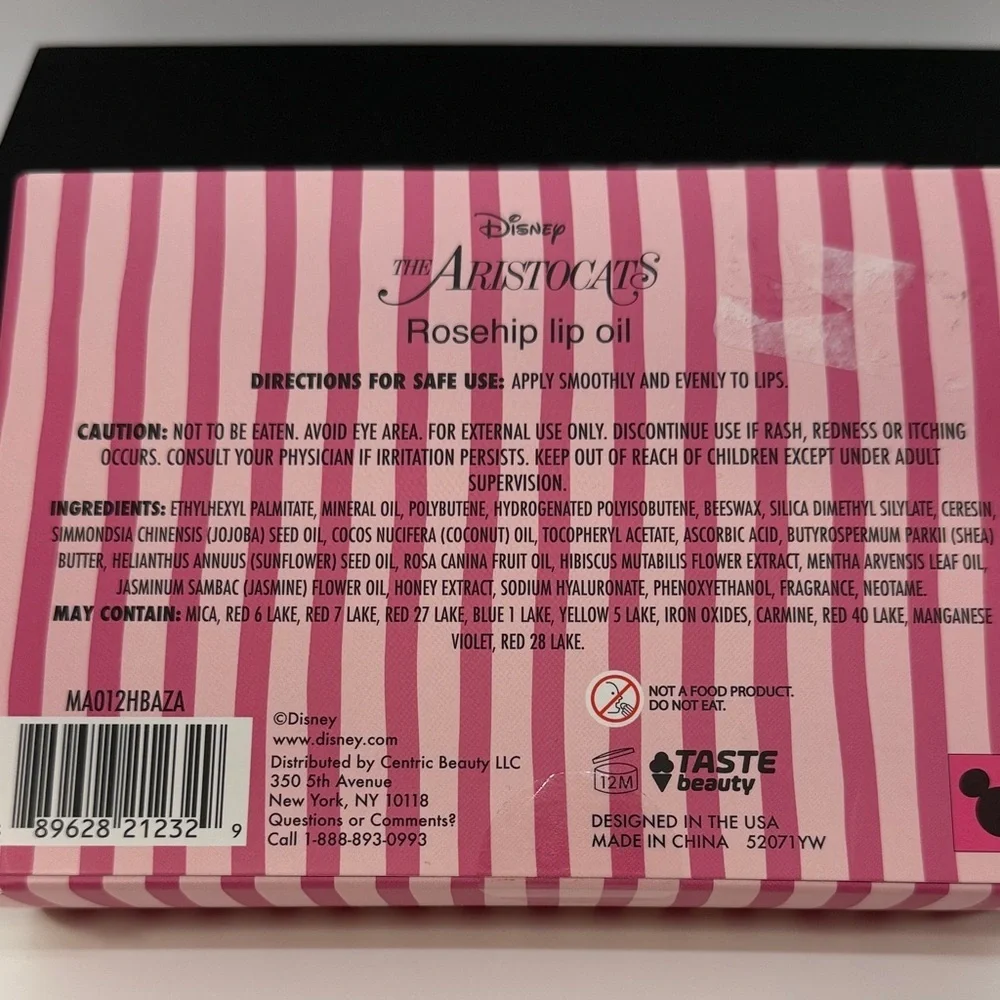 Disney Aristocats Rosehip Infused Lip Oil Set